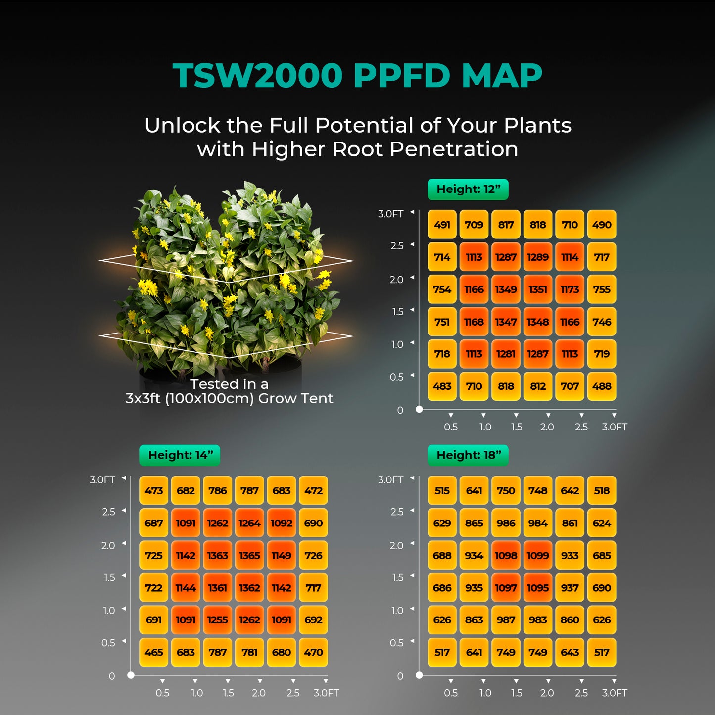 Mars Hydro - Growbox Komplett Set 120x120x200cm
