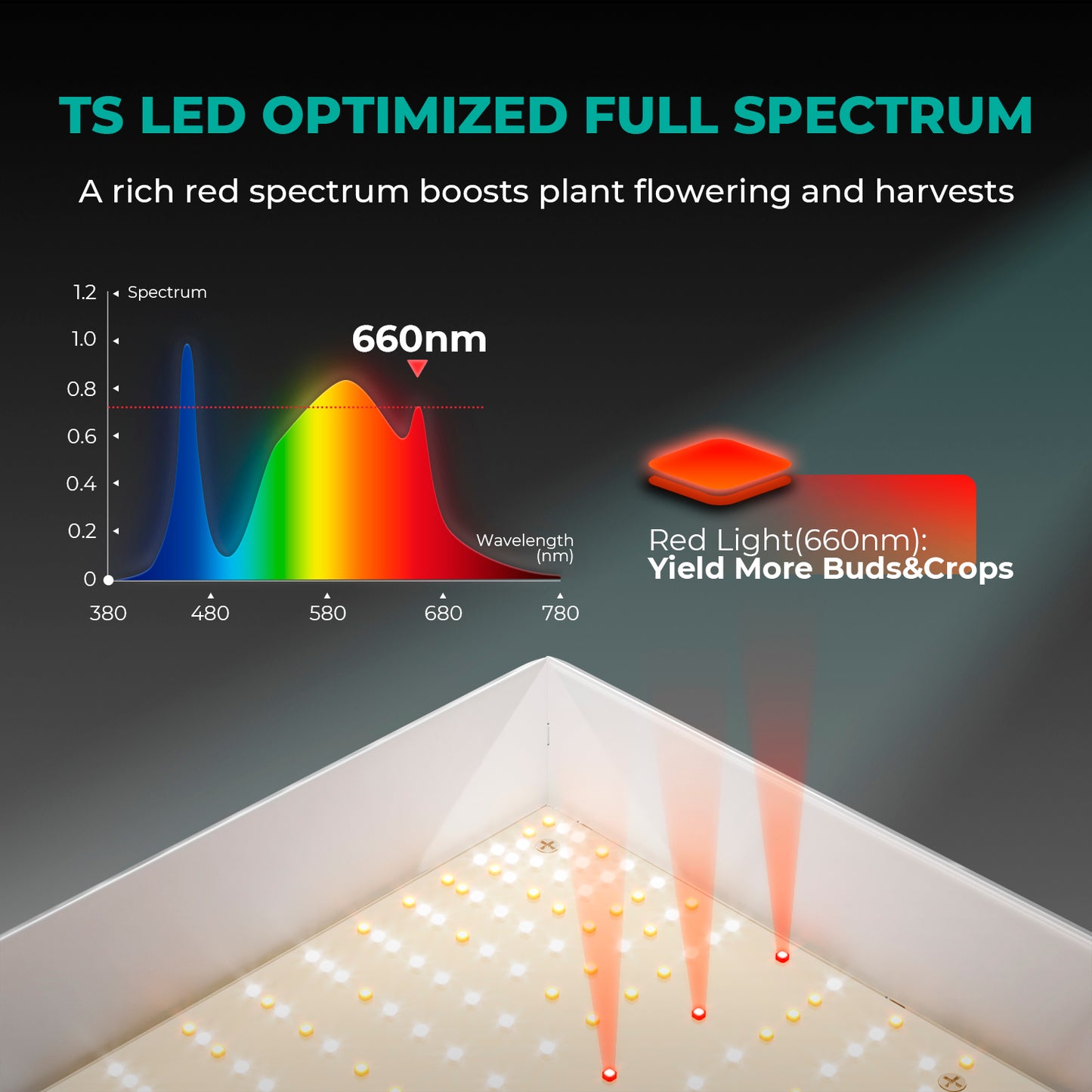 Mars Hydro - TS-1000 150W LED Growlampe