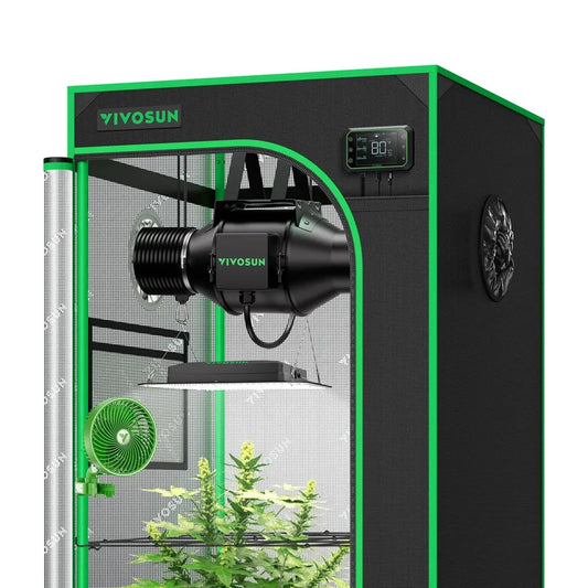 VIVOSUN - Growbox Komplett Set 60x60x160cm