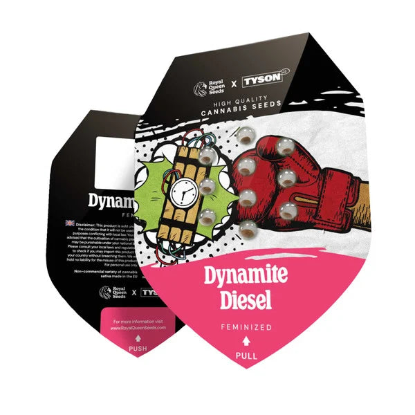 Royal Queen Seeds Dynamite Diesel Cannabis-Samen in Originalverpackung – erhältlich bei Grow Elemenz, deinem Online Growshop